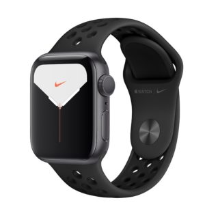 Apple Watch Series 5 Nike 44mm GPS版 太空灰色鋁金屬錶殼；Nike 運動型錶帶 ” Apple Watch5 ”  錶帶顏色：Anthracite 配黑色 (完售,請參考其他商品)