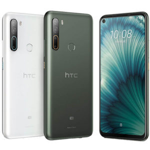 HTC U20 5G (6.8吋) “8G+256G”：墨晶綠 晶岩白 5G+4G雙卡雙待 (完售,請參考其他商品)