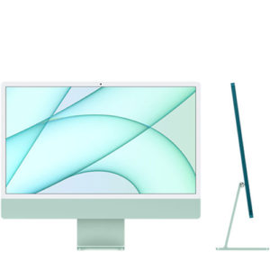 iMac 24吋 APPLE 桌上型電腦 M1 晶片配備 8G+256G：藍色 綠色 粉紅 銀色  ※”買1送6活動 or 頂級好禮6選1″→詳情見圖