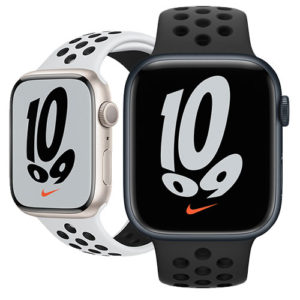 (完售,請參考其他商品) Apple Watch Nike Series 7 41mm GPS+行動網路 鋁金屬錶殼 〝錶殼顏色：午夜色 星光色〞※”買1送6活動 or 頂級好禮6選1″→詳情見圖
