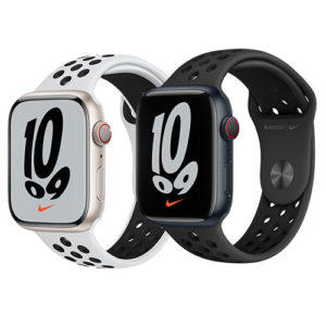 (完售,請參考其他商品) Apple Watch Nike Series 7 45mm GPS+行動網路 鋁金屬錶殼 〝錶殼顏色：午夜色 星光色〞※”買1送6活動 or 頂級好禮6選1″→詳情見圖