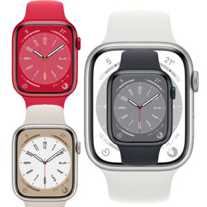 Apple Watch Series 8 GPS+行動網路 45mm 鋁金屬錶殼 〝錶殼顏色：午夜色 星光 銀色 紅色〞※”買1送6活動 or 頂級好禮6選1″→詳情見圖
