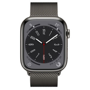 Apple Watch Series 8 GPS+行動網路 41mm 不鏽鋼錶殼 〝錶殼顏色：石墨色 銀色 金色〞※”買1送6活動 or 頂級好禮6選1″→詳情見圖